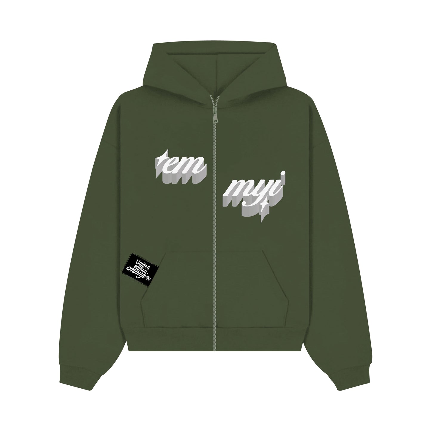 "OLIVE" ZIP HOODIE