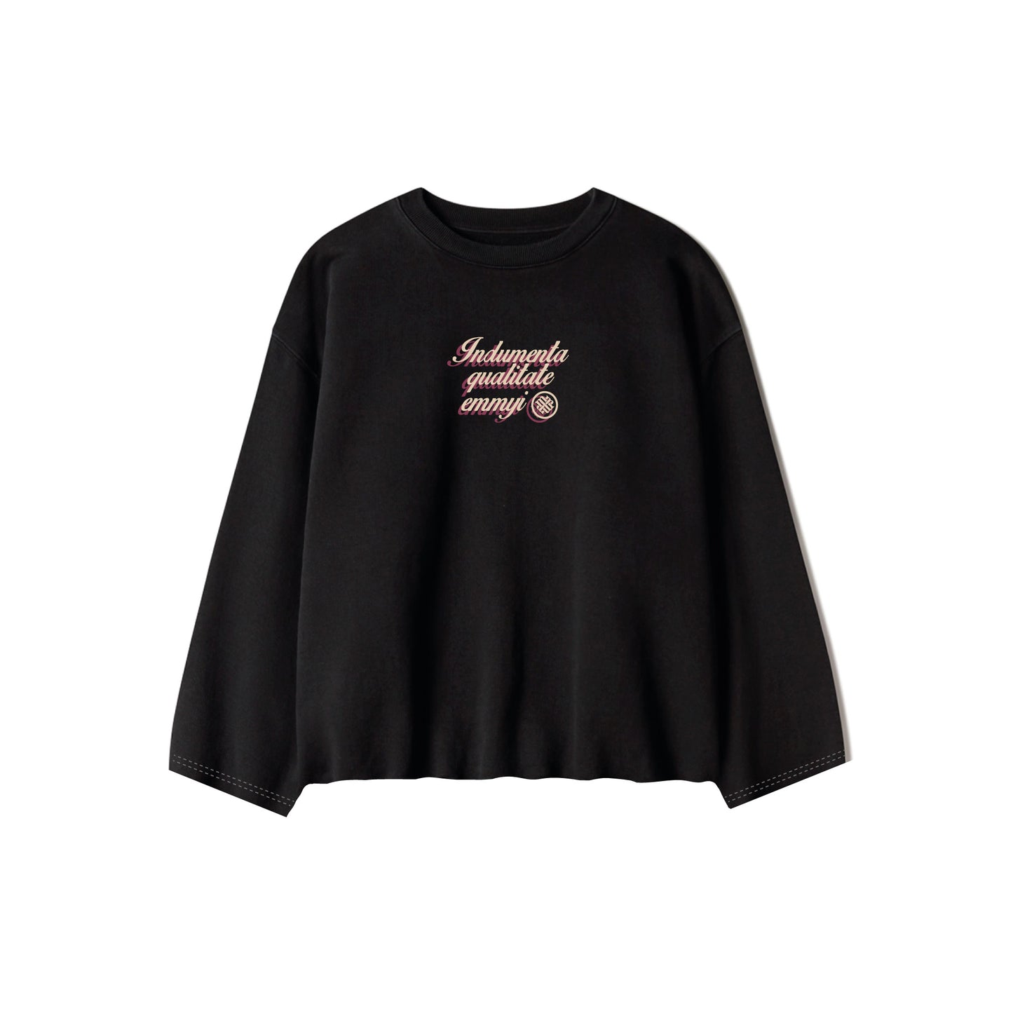 "QUALITATE" DISTRESSED JERSEY