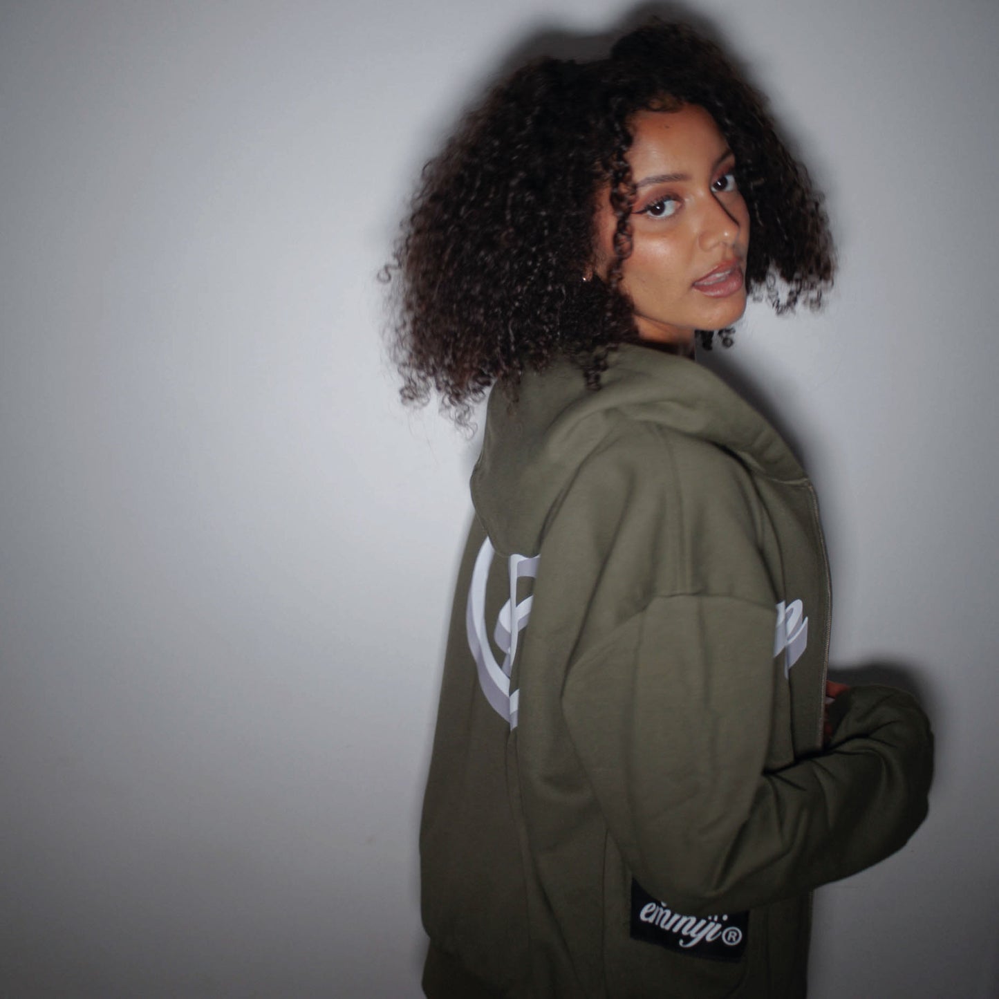 "OLIVE" ZIP HOODIE