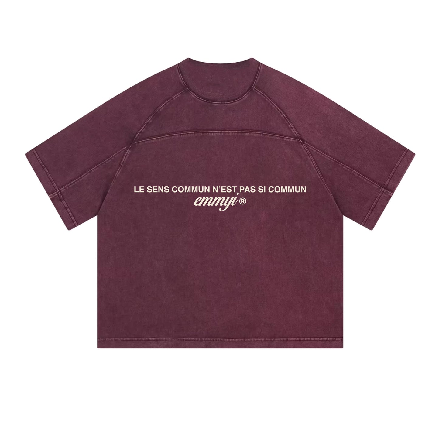 CAMISETA BOXY "BORDEAUX"