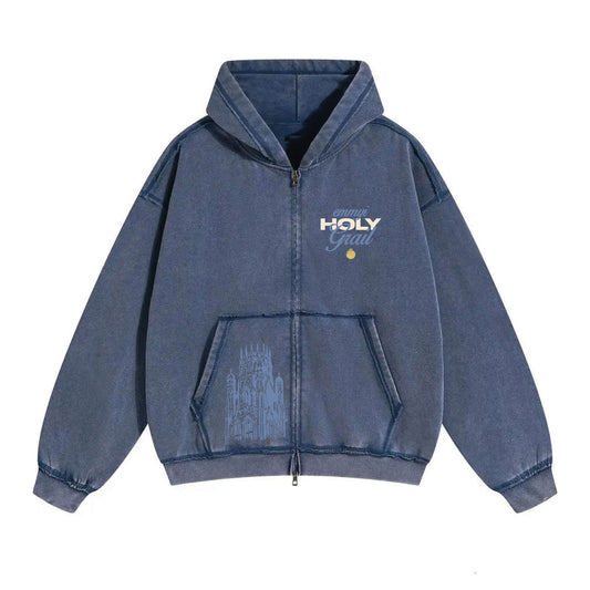CHAQUETA ZIP "SANTO GRIAL"